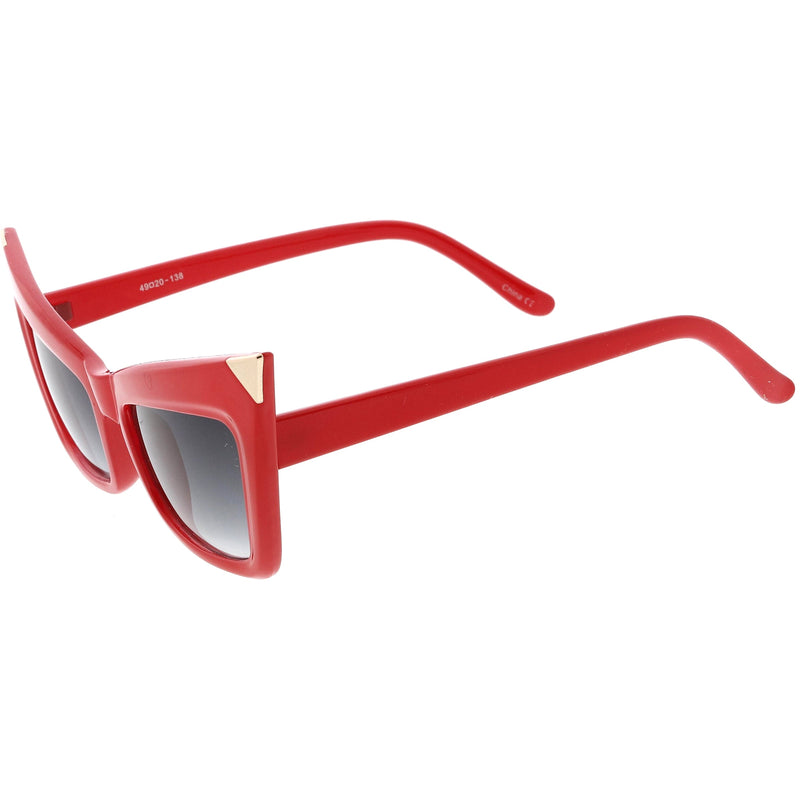 zeroUV Sharp High-Pointed Metal Tip Designer-Inspired Fashion Cat Eye Sunglasses D004 Sunglasses