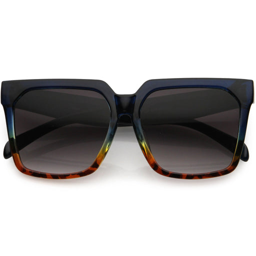 zeroUV Bold Euro Designer Inspired Fashion Oversize Square Sunglasses D009 Sunglasses
