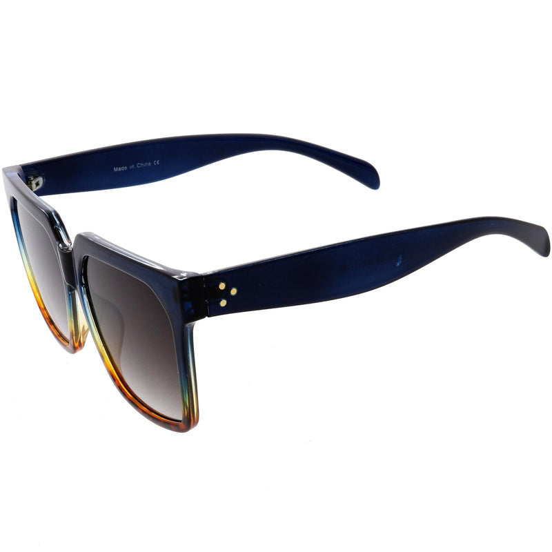 zeroUV Bold Euro Designer Inspired Fashion Oversize Square Sunglasses D009 Sunglasses