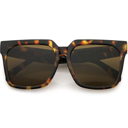 zeroUV Bold Euro Designer Inspired Fashion Oversize Square Sunglasses D009 Sunglasses