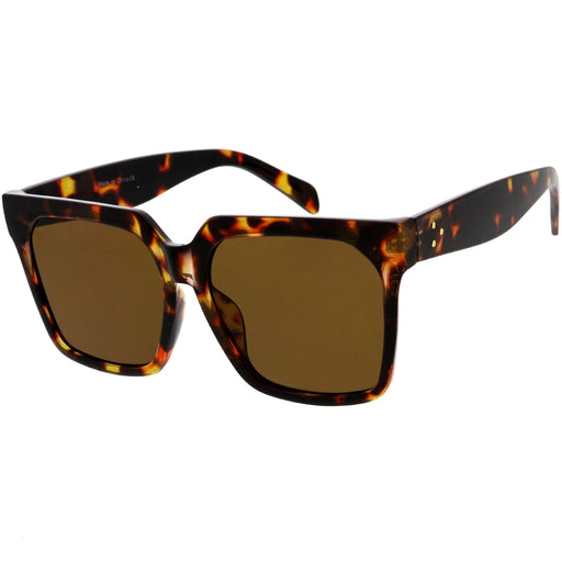 zeroUV Bold Euro Designer Inspired Fashion Oversize Square Sunglasses D009 Sunglasses