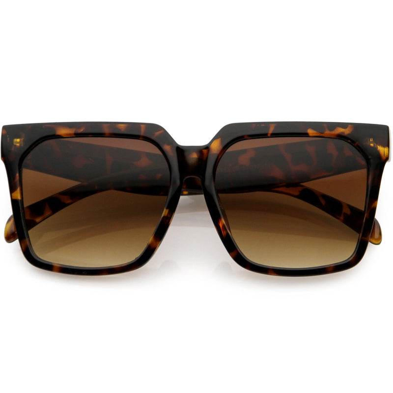 zeroUV Bold Euro Designer Inspired Fashion Oversize Square Sunglasses D009 Sunglasses