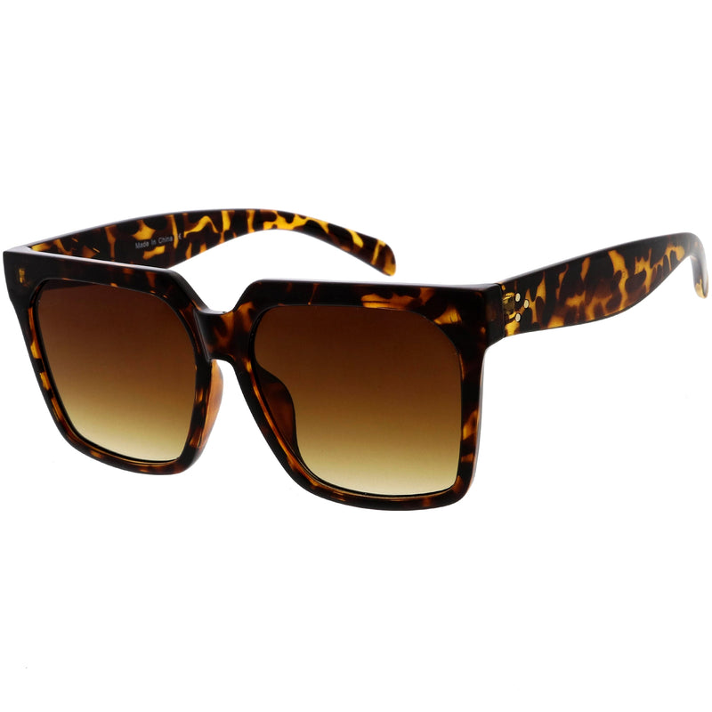 zeroUV Bold Euro Designer Inspired Fashion Oversize Square Sunglasses D009 Sunglasses