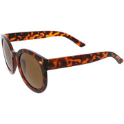 zeroUV Polarized Retro Inspired High Fashion Oversize Round Sunglasses D094 Sunglasses