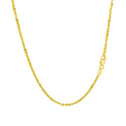 Bids.com 14k Yellow Gold Sparkle Chain 1.5mm Necklaces