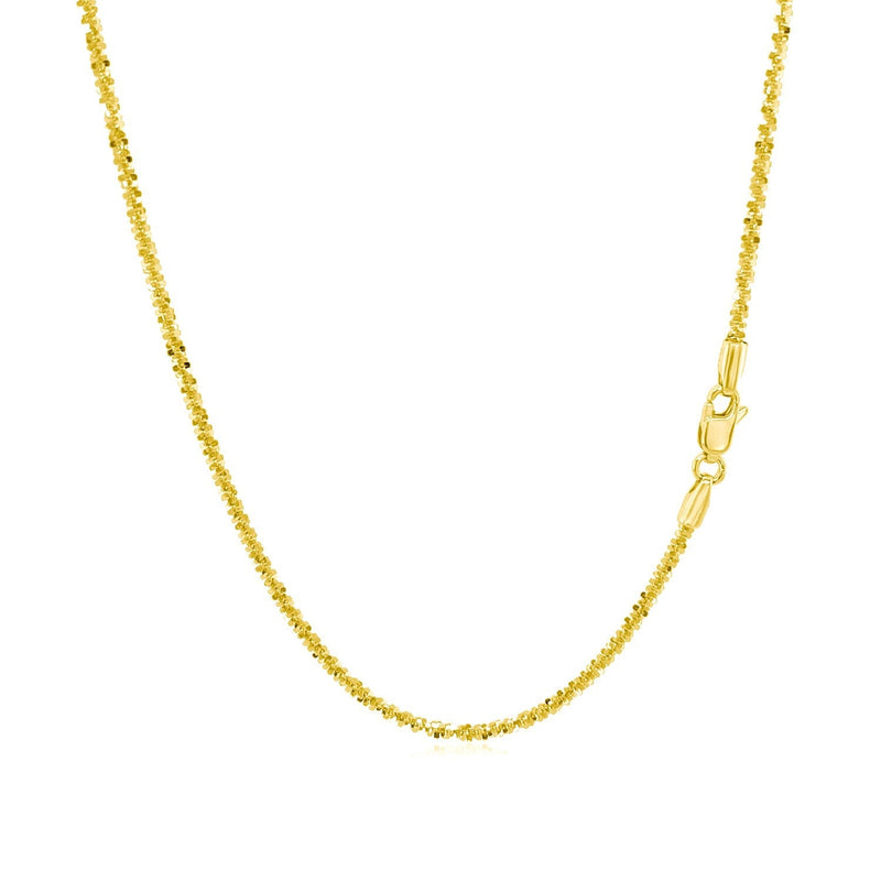 Bids.com 14k Yellow Gold Sparkle Chain 1.5mm Necklaces