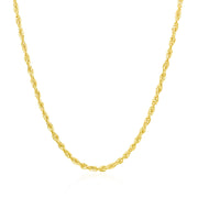 Bids.com 2.0mm 14k Yellow Gold Light Rope Chain Necklaces