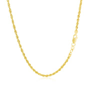 Bids.com 2.0mm 14k Yellow Gold Light Rope Chain Necklaces