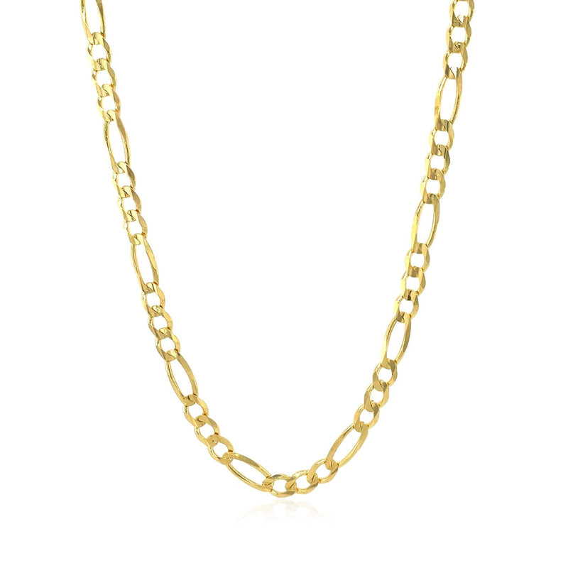Bids.com 3.8mm 14k Yellow Gold Solid Figaro Chain Necklaces