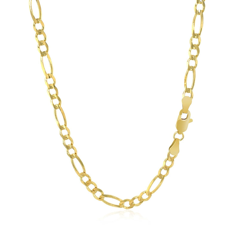 Bids.com 3.8mm 14k Yellow Gold Solid Figaro Chain Necklaces