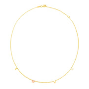 Bids.com 14k Two Tone Gold Love Necklace Necklaces