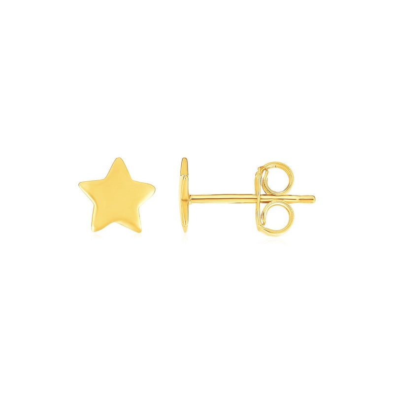 Bids.com 14k Yellow Gold Post Earrings with Stars Earrings