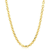Bids.com 4.0mm 14k Yellow Gold Diamond Cut Cable Link Chain Necklaces