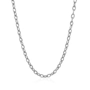 Bids.com 3.5mm 14k White Gold Pendant Chain with Textured Links Necklaces