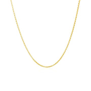 Bids.com 14k Yellow Gold Diamond Cut Rolo Chain 1.1mm Necklaces