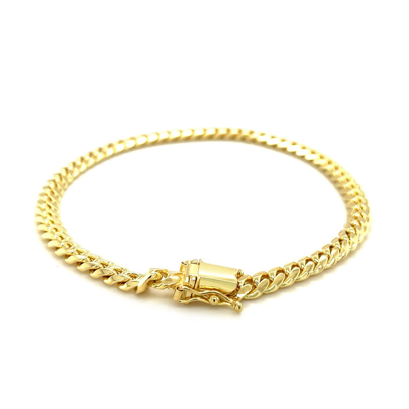 Bids.com 5.0mm 14k Yellow Gold Classic Miami Cuban Solid Bracelet Bracelets