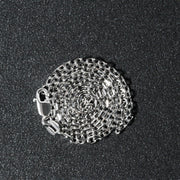 Bids.com 14k White Gold Diamond Cut Cable Link Chain 1.8mm Necklaces