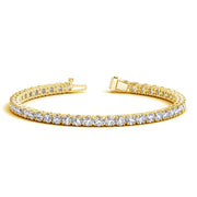 Bids.com Lab Grown Round Diamond Tennis Bracelet in 14k Yellow Gold (10 cctw F/G  VS2/SI1) Bracelets