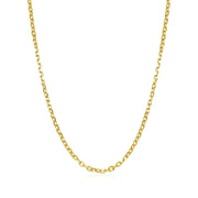 Bids.com 14k Yellow Gold Diamond Cut Cable Link Chain 1.8mm Necklaces