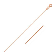 Bids.com 14k Pink Gold Diamond Cut Cable Link Chain 0.8mm Necklaces