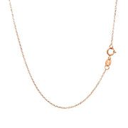 Bids.com 14k Pink Gold Diamond Cut Cable Link Chain 0.8mm Necklaces