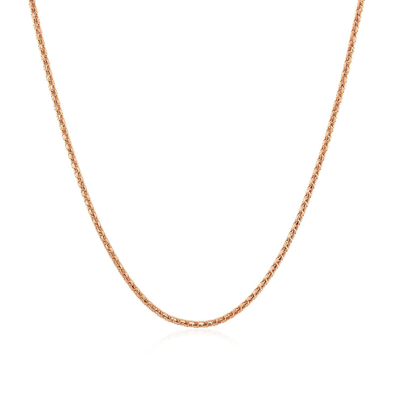 Bids.com 14k Rose Gold Adjustable Popcorn Chain 1.3mm Necklaces