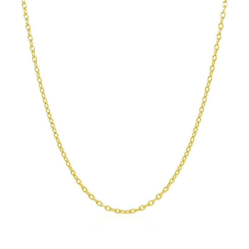 Bids.com 14k Yellow Gold Round Cable Link Chain 1.5mm Necklaces