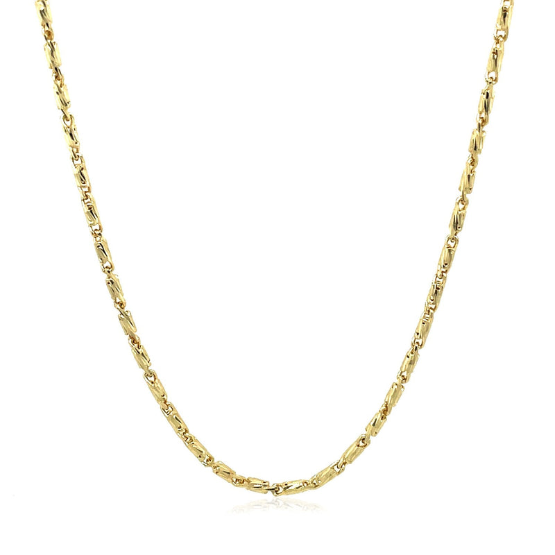 Bids.com Diamond Cut Fancy Links Pendant Chain in 14k Yellow Gold (1.5mm) Necklaces
