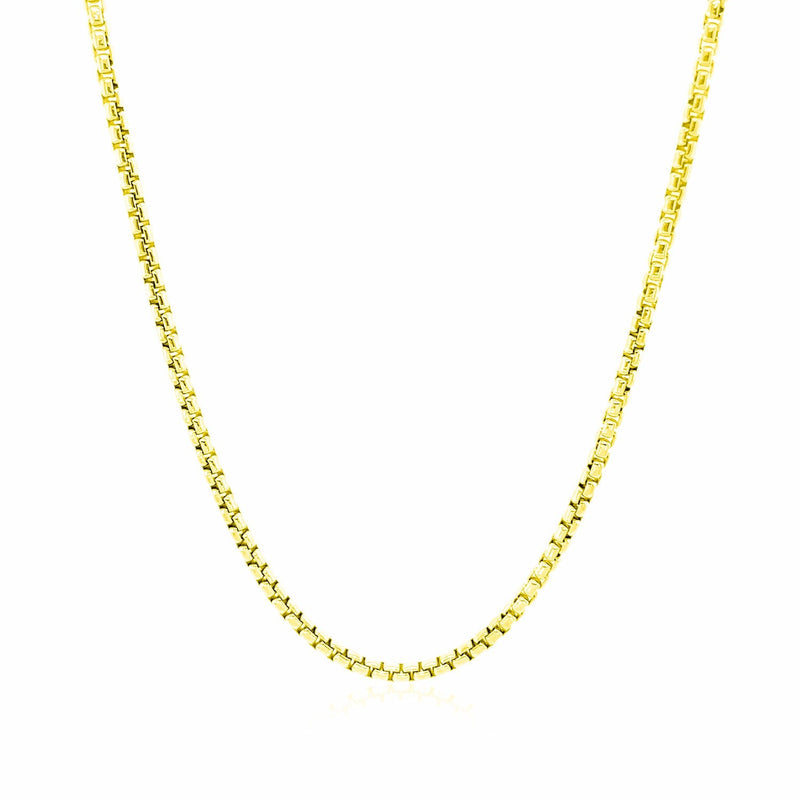 Bids.com 14k Yellow Gold Round Box Chain 1.7mm Necklaces
