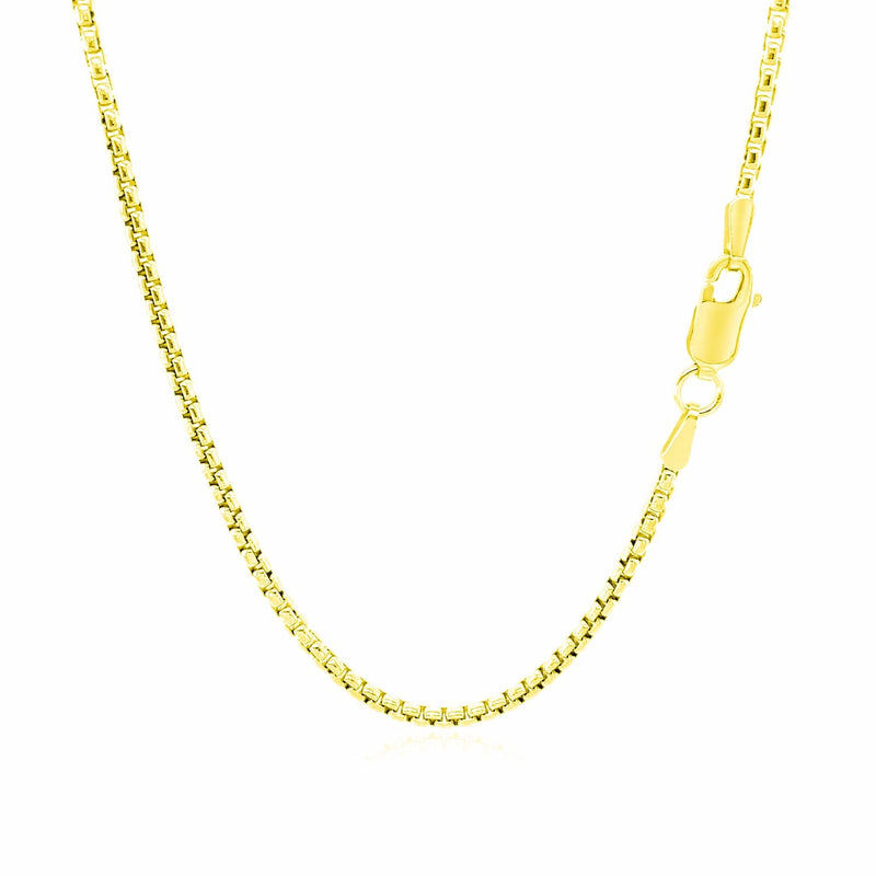 Bids.com 14k Yellow Gold Round Box Chain 1.7mm Necklaces