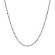Bids.com 14k White Gold Round Wheat Chain 1.5mm Necklaces