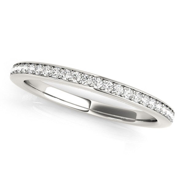 Bids.com 14k White Gold Simple Diamond Wedding Ring (1/4 cttw) Rings