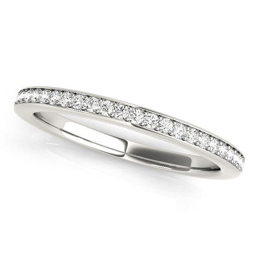 Bids.com 14k White Gold Simple Diamond Wedding Ring (1/4 cttw) Rings