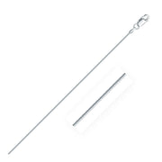 Bids.com Rhodium Plated 1.2mm Sterling Silver Snake Style Chain Necklaces