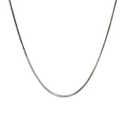 Bids.com Rhodium Plated 1.2mm Sterling Silver Snake Style Chain Necklaces