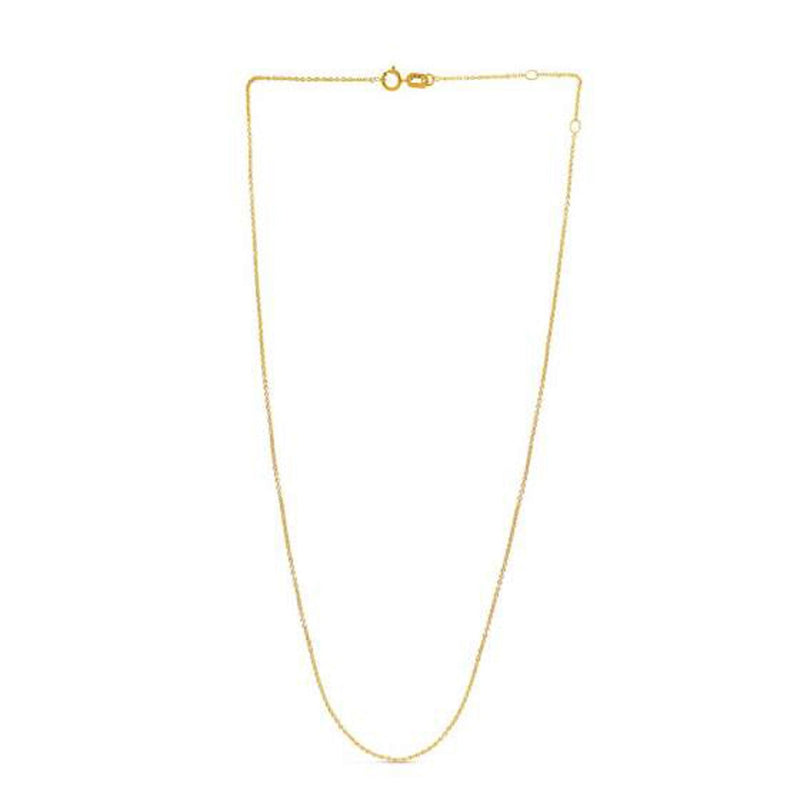Bids.com Adjustable Cable Chain in 14k Yellow Gold (0.97 mm) Necklaces