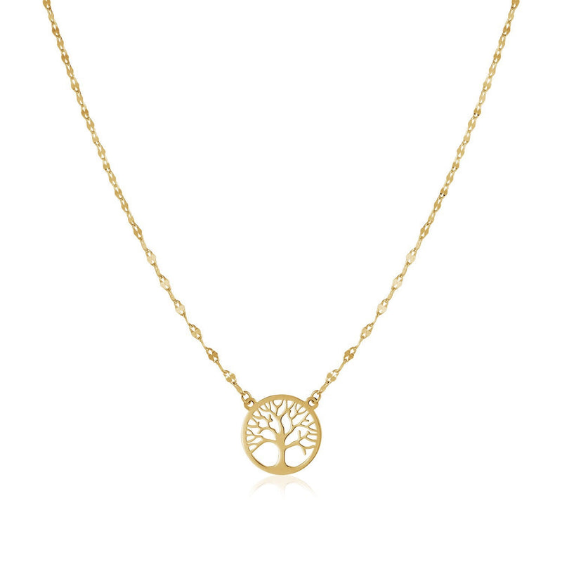 Bids.com 14K Yellow Gold Tree of Life Necklace Necklaces