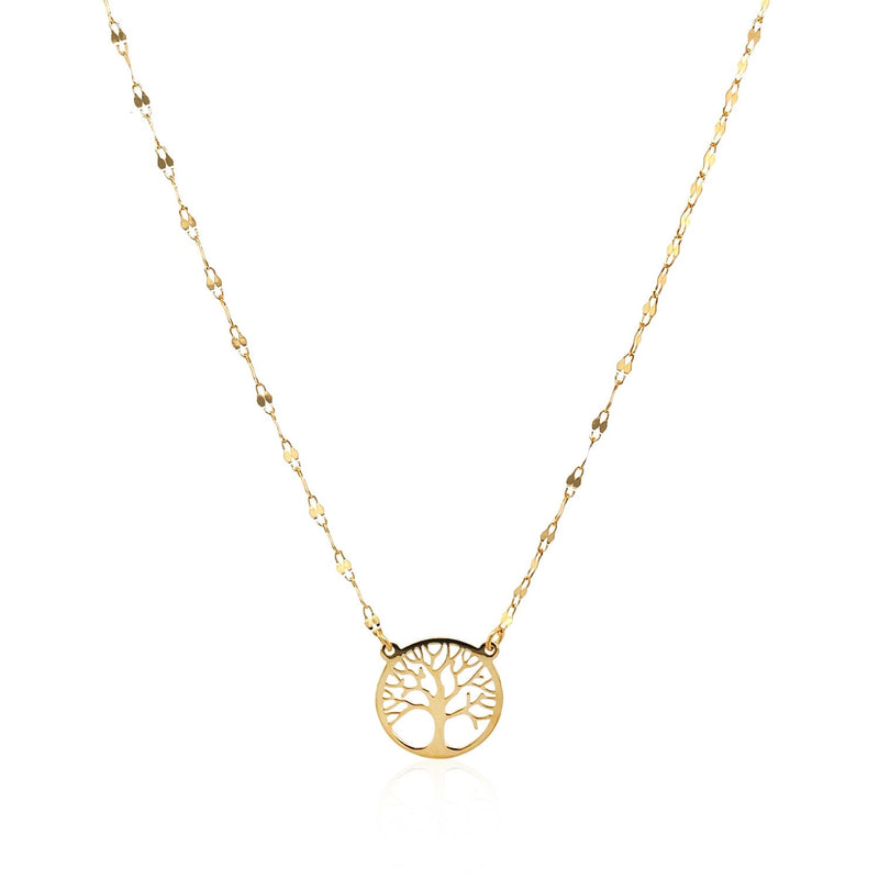 Bids.com 14K Yellow Gold Tree of Life Necklace Necklaces