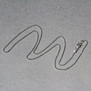Bids.com 14k White Gold Diamond-Cut Bead Chain 1.2mm Necklaces