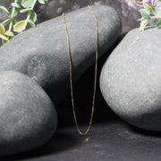Bids.com 14k Yellow Gold Classic Box Chain 0.6mm Necklaces
