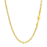 Bids.com 3.0mm 14k Yellow Gold Forsantina Lite Cable Link Chain Necklaces