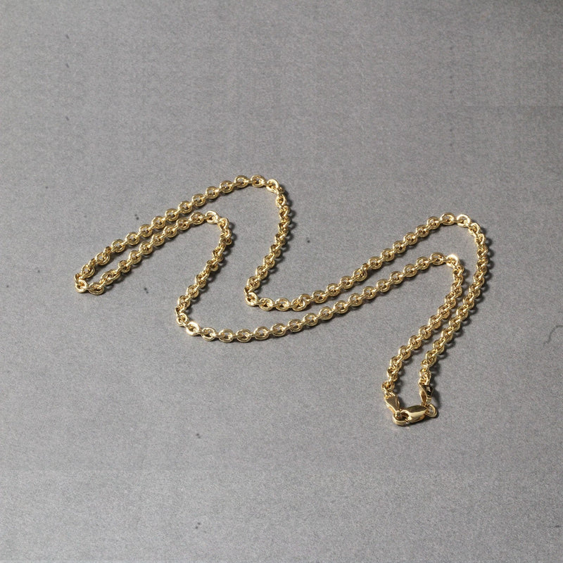 Bids.com 3.0mm 14k Yellow Gold Forsantina Lite Cable Link Chain Necklaces
