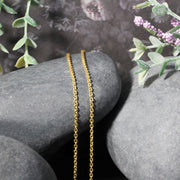 Bids.com 14k Yellow Gold Forsantina Lite Cable Link Chain 1.9mm Necklaces
