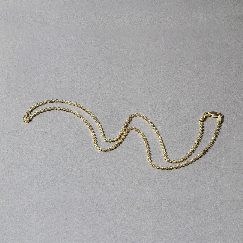 Bids.com 14k Yellow Gold Forsantina Lite Cable Link Chain 1.9mm Necklaces