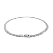 Bids.com 3.5mm 14k White Gold Braided Bracelet Bracelets