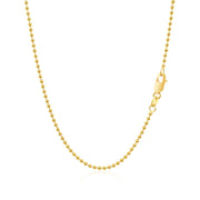 Bids.com 18k Yellow Gold Bead Chain 1.5mm (1.50 mm) Necklaces