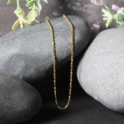 Bids.com 14k Yellow Gold Diamond-Cut Alternating Bead Chain 1.5mm Necklaces