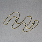 Bids.com 14k Yellow Gold Diamond-Cut Alternating Bead Chain 1.5mm Necklaces