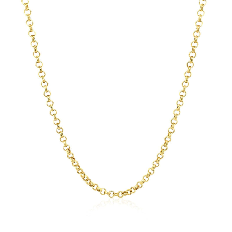 Bids.com 2.3mm 14k Yellow Gold Rolo Chain Necklaces
