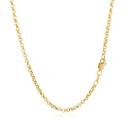 Bids.com 2.3mm 14k Yellow Gold Rolo Chain Necklaces